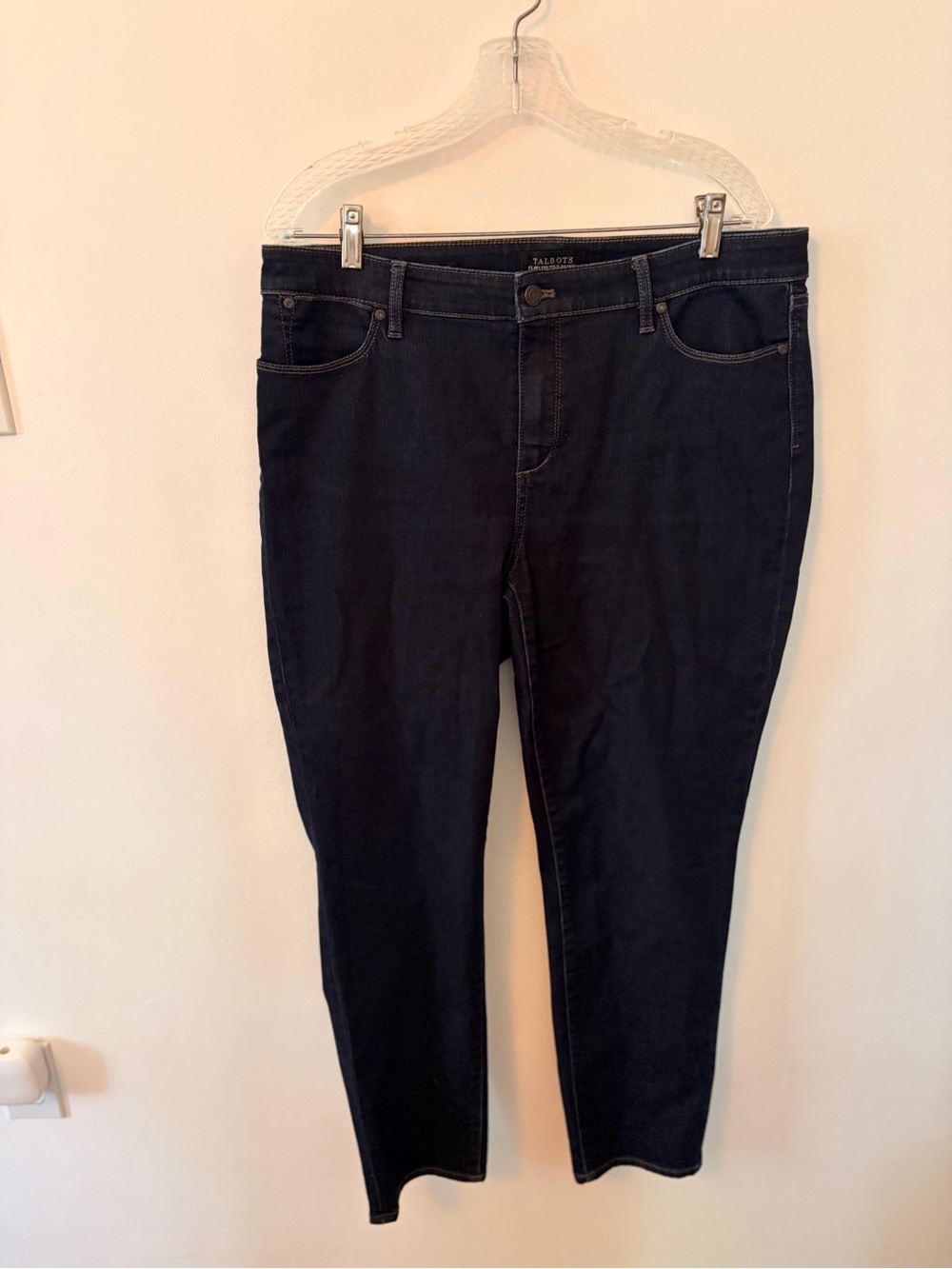 Talbots Women's Dark Blue Denim Skinny Stretch Jeans